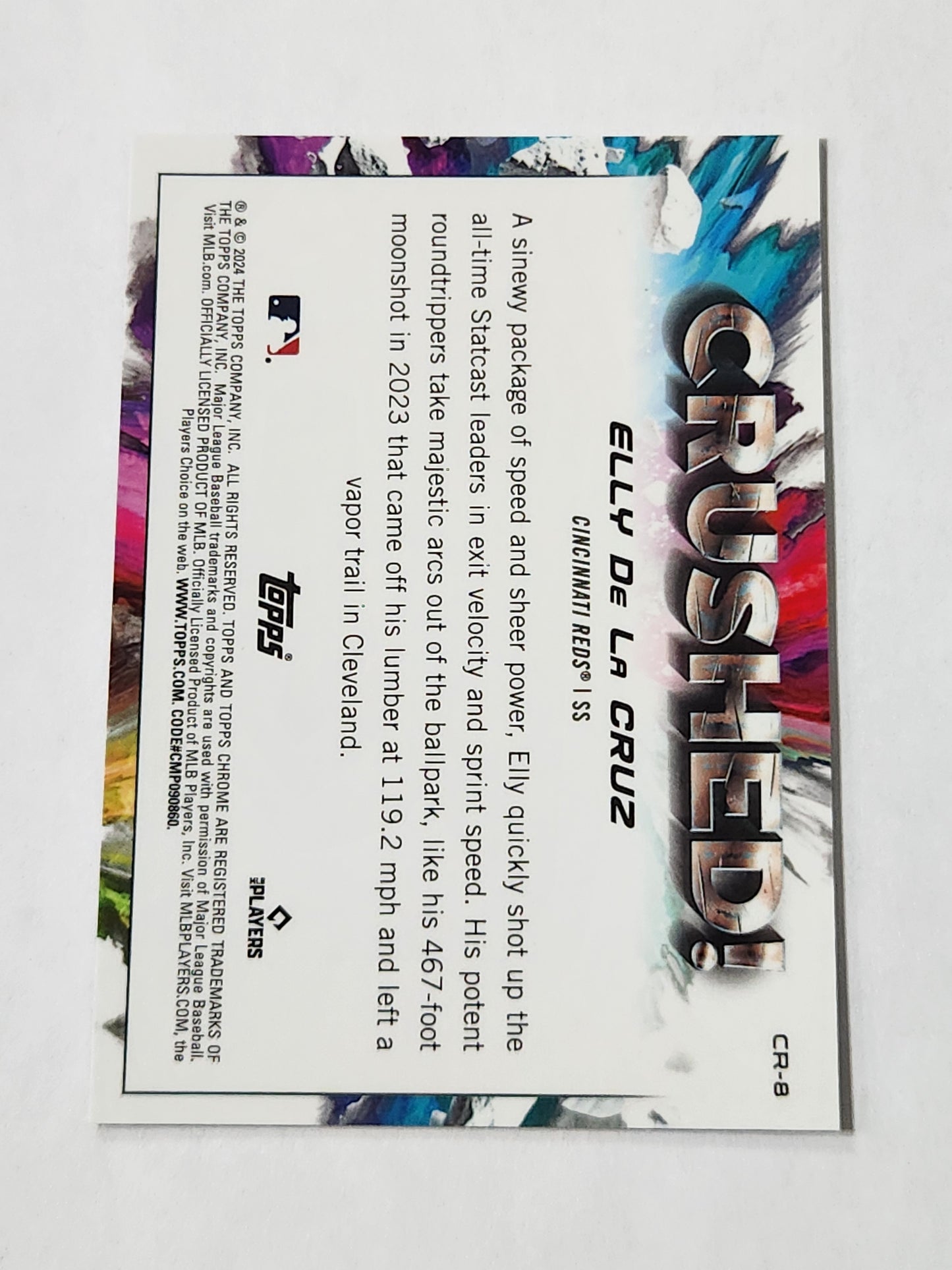 2024 Topps Chrome Elly De La Cruz CRUSHED! SSP CR-8