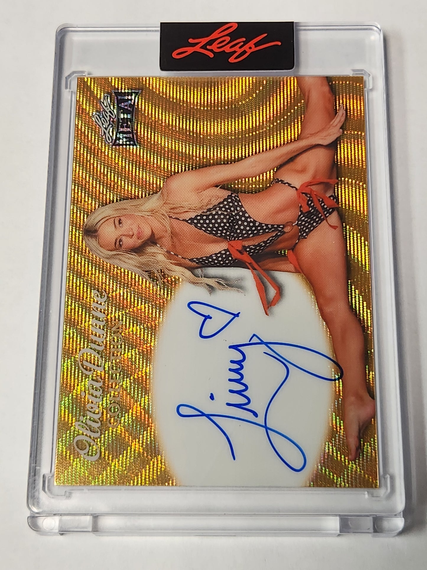 Olivia Livvy Dunne Auto Gold # 1/1 2025 Leaf Metal Authentics Sports Illustrated One of One