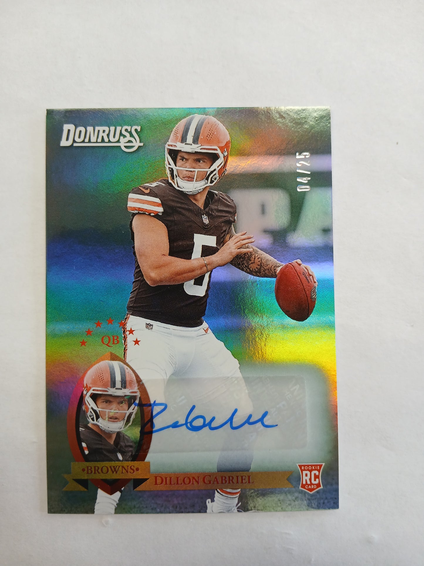 2025 Donruss Dillon Gabriel Throwback Auto Rookie #/25