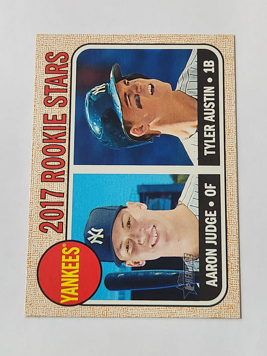 2017 Topps Aaron Judge Tyler Austin Rookie Stars No. 214