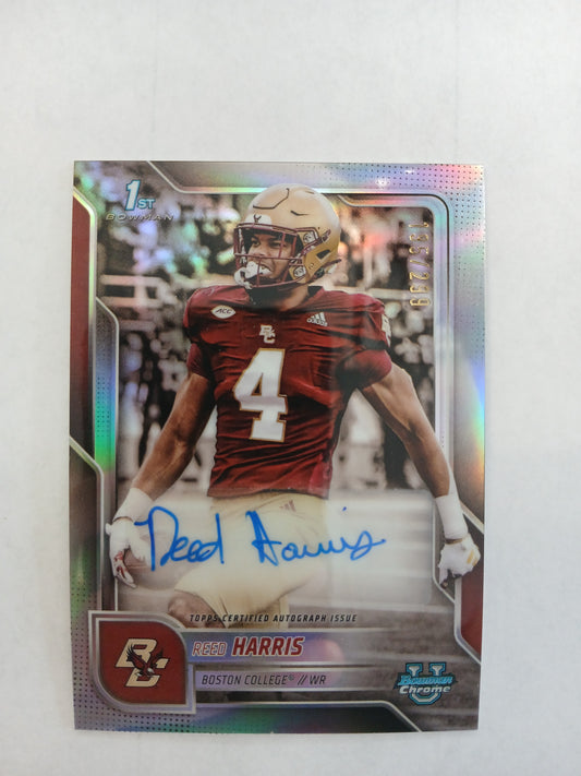 2025 Bowman Chrome U Reed Harris 1st Bowman Auto Refractor #/299
