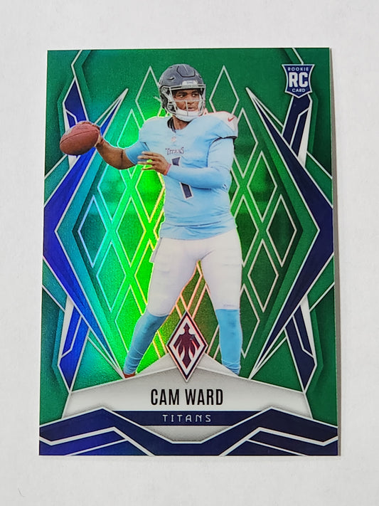 2025 Phoenix Cam Ward RC Rookie Green # /25 Titans 194