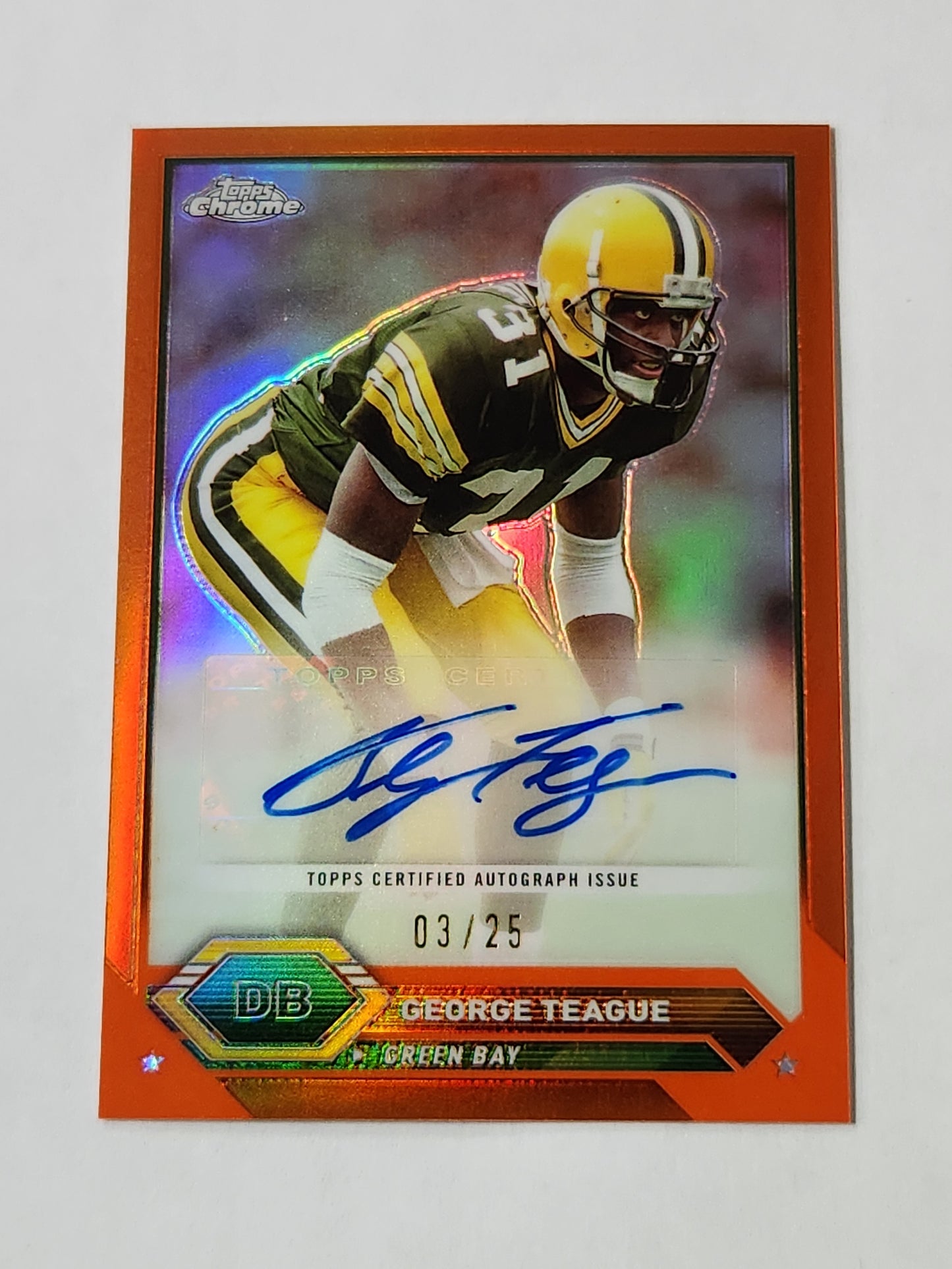 2024 Topps Chrome George Teague Auto /25