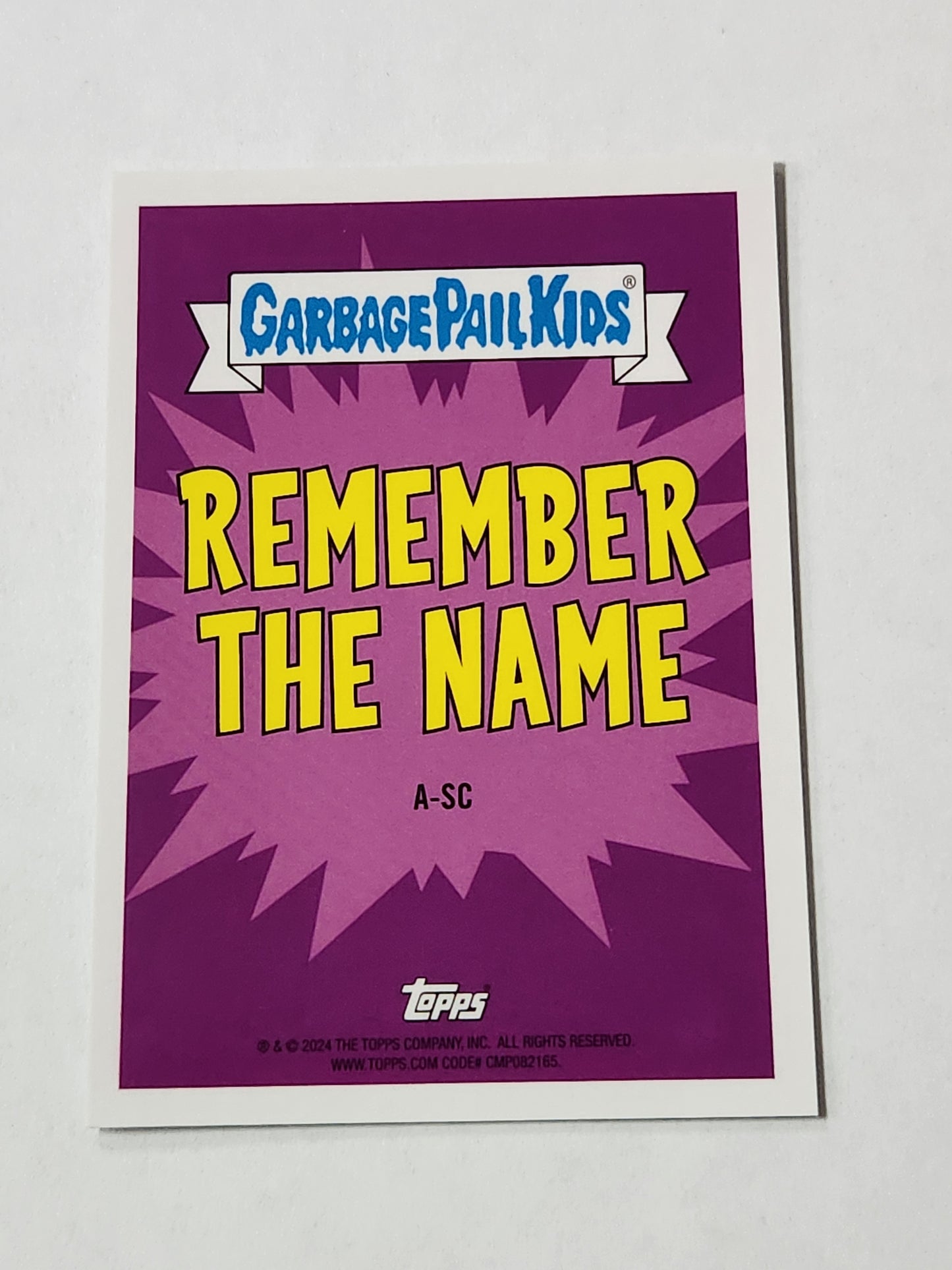 2024 Topps Chrome Garbage Pail Kids Semi Colin Remember the Name Case Hit SSP Silver Refractor