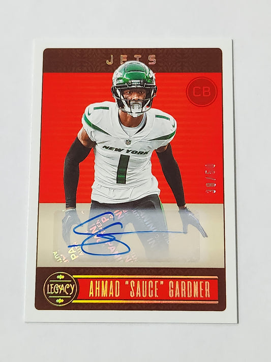 2023 Legacy Ahmad "Sauce" Gardner auto /50