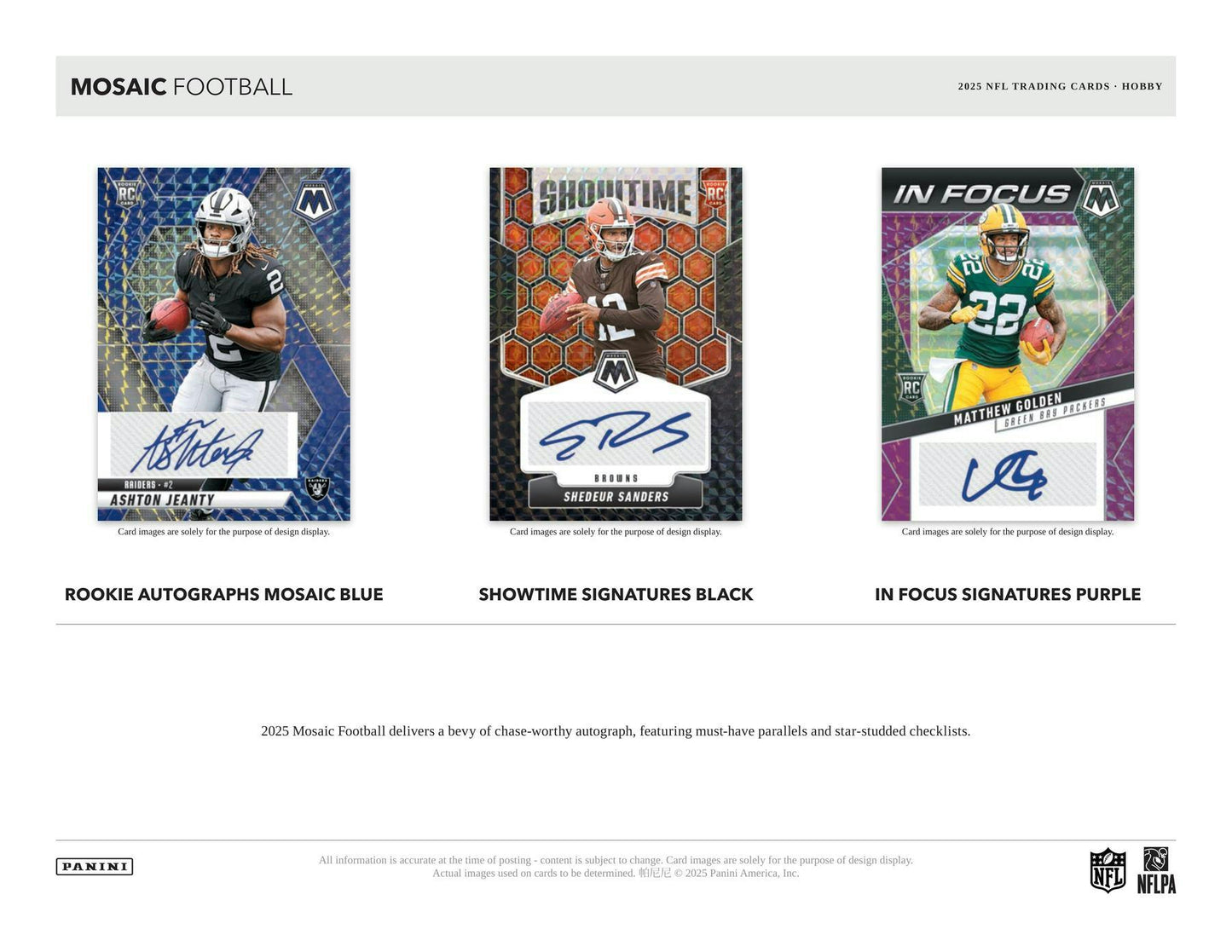 2025 Panini Mosaic Football Hobby Pack
