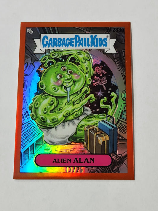2024 Topps Chrome Garbage Pail Kids Alien Alan Orange Refractor /25