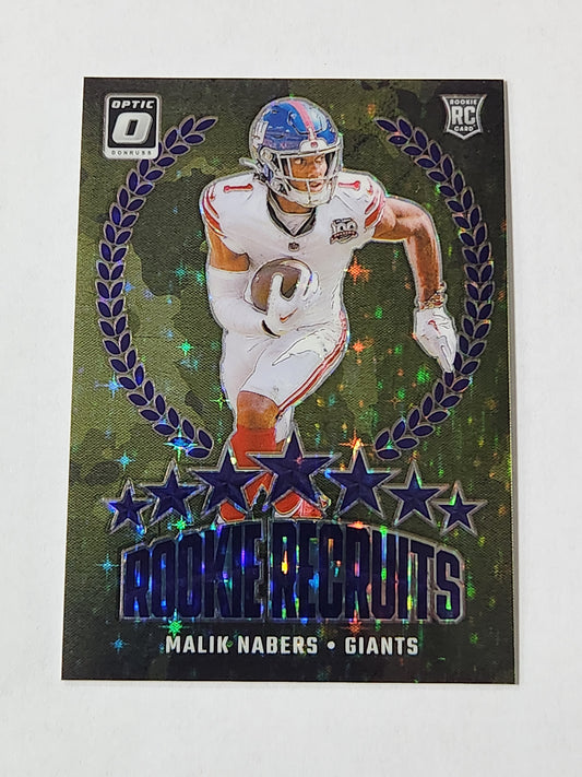 2024 Optic Rookie Recruits Malik Nabers # /25  #3 Case Hit