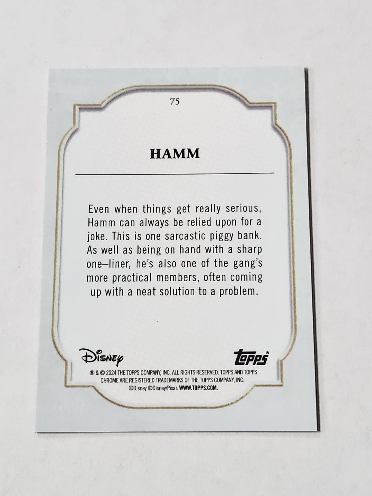 2024 Topps Chrome Disney Sapphire Hamm Purple Ice /15