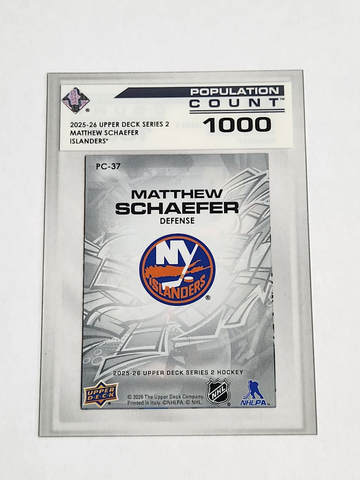 2025-26 Series Two Matthew Schaefer RC Population Count 1000