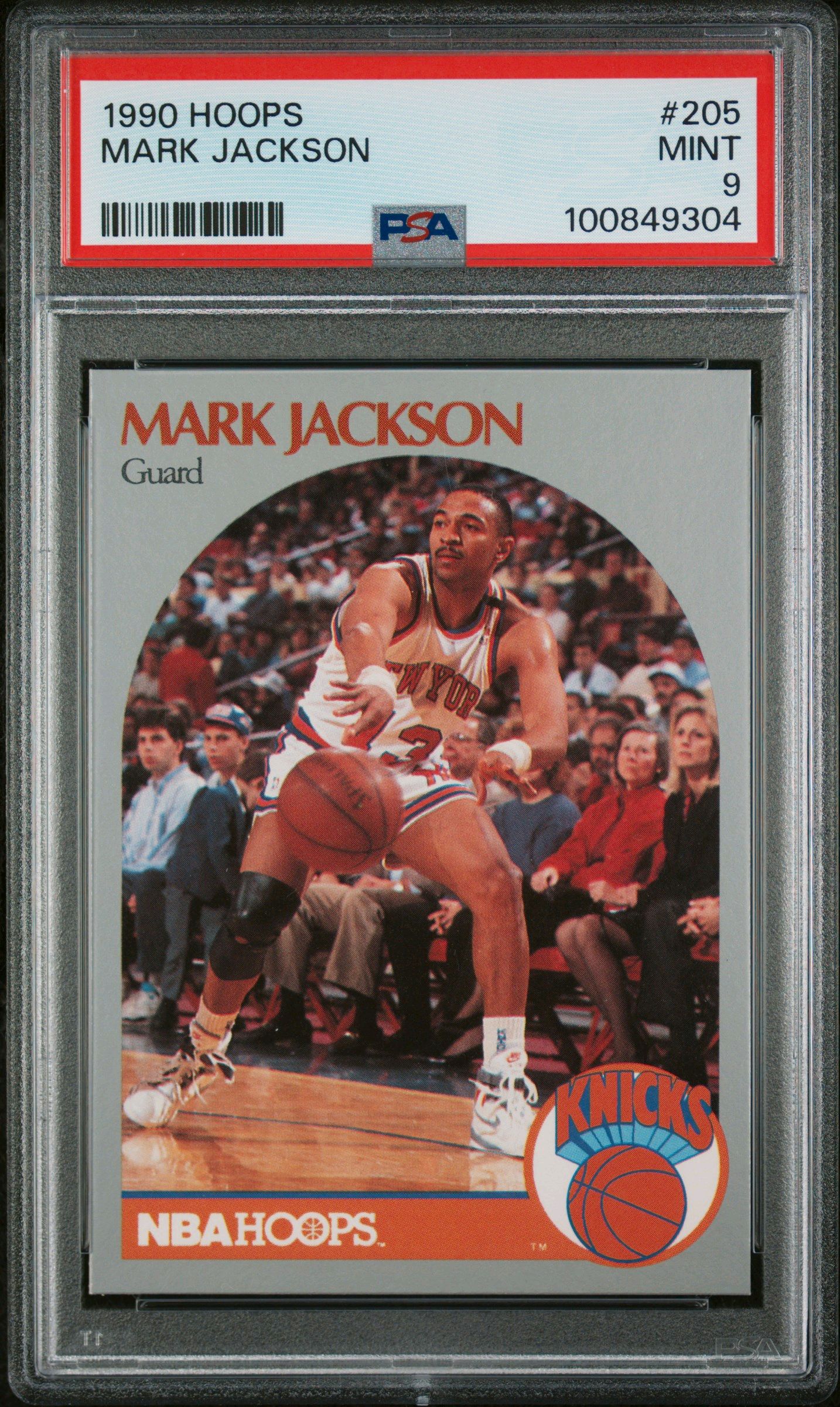 1990 NBA Hoops Mark Jackson Menendez Brothers PSA 9