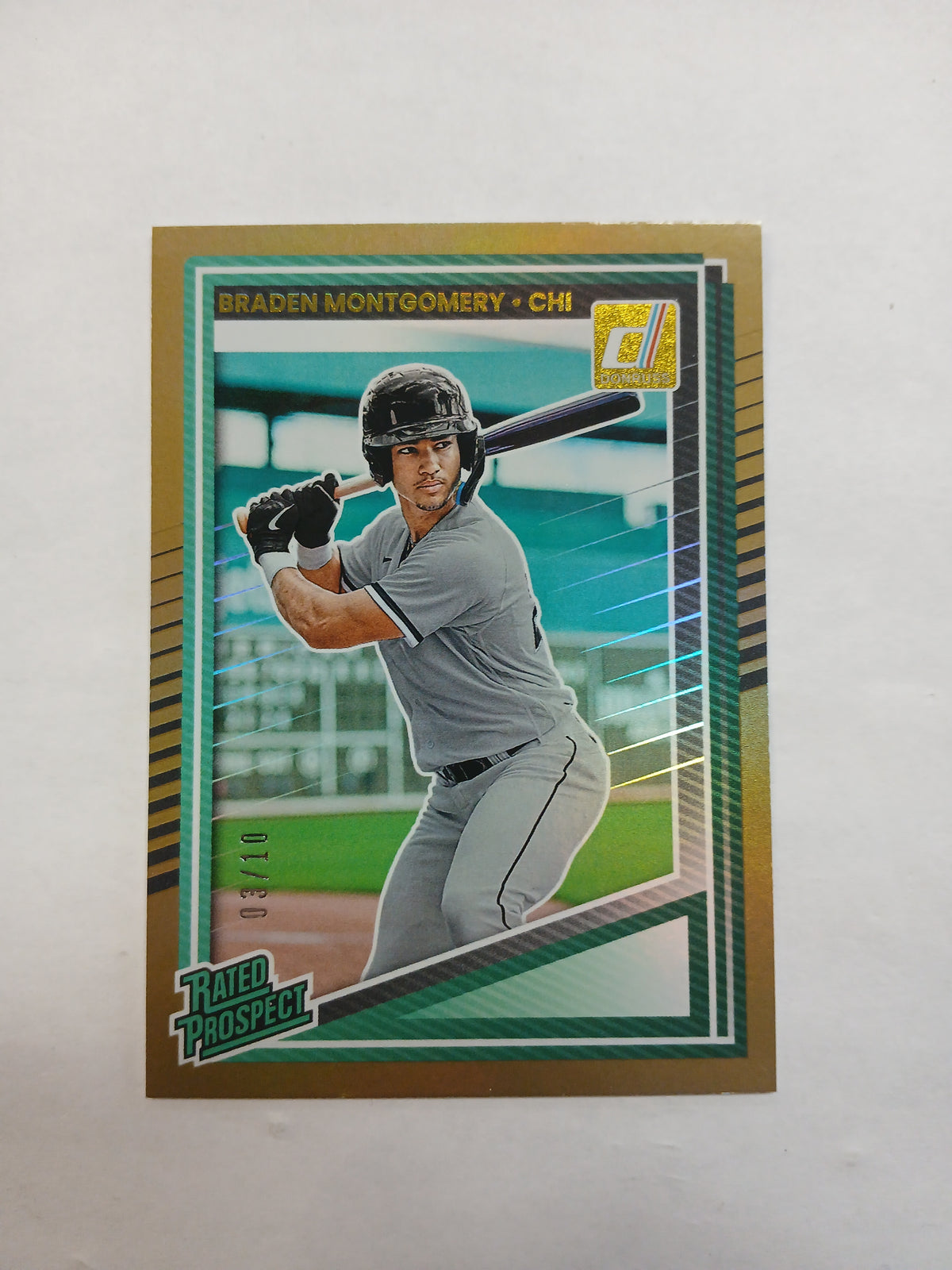 2025 Donruss Braden Montgomery Rated Prospect Gold #/10