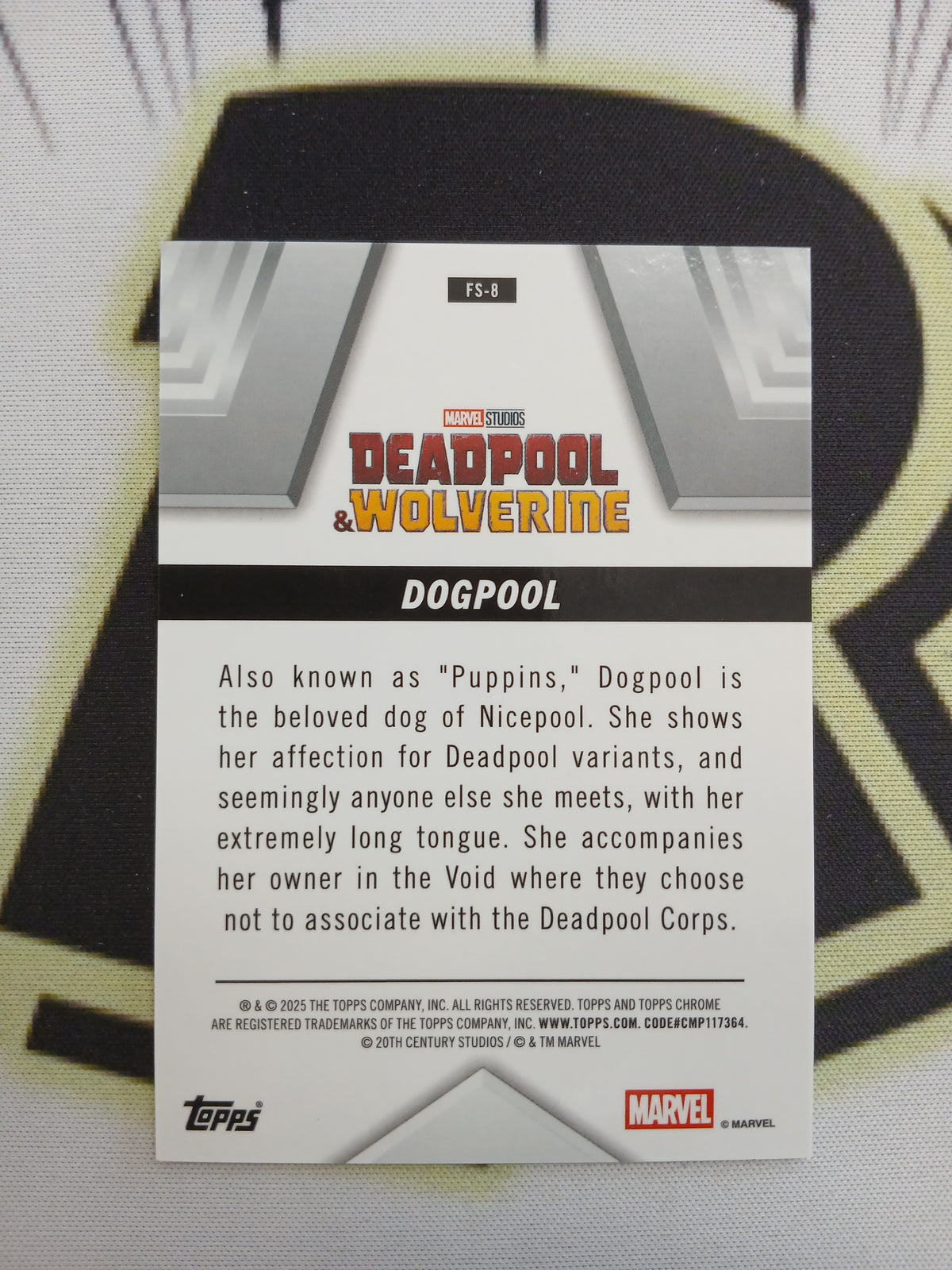 2025 Topps Chrome Marvel Dogpool Future Stars Orange Wave #/25