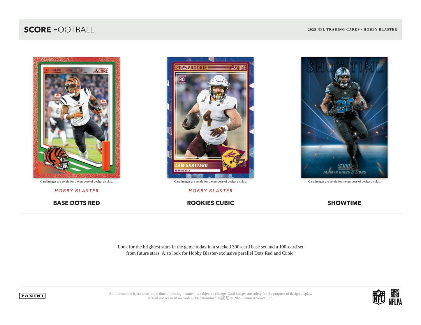 2025 Score NFL Hobby Blaster Box