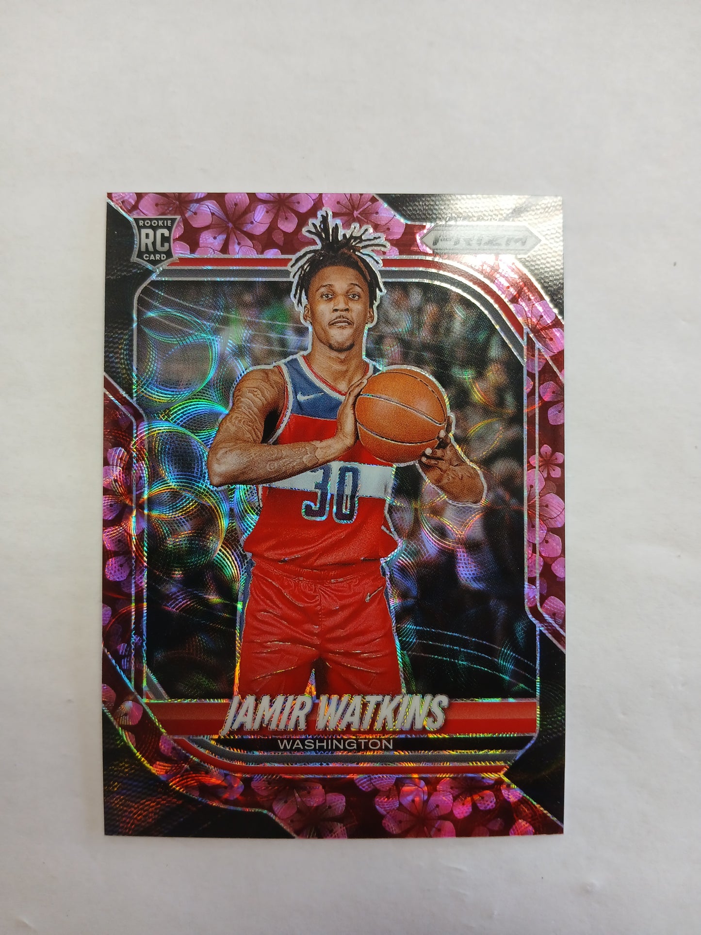 2026 Prizm Jamir Watkins Rookie Cherry Blossom Prizm #/8