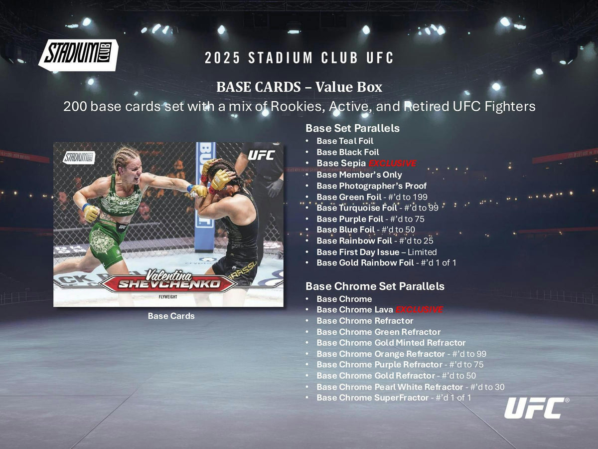 2025 Topps Stadium Club UFC Blaster Box