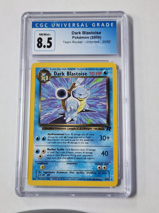2000 Pokemon Dark Blastoise CGC 8.5