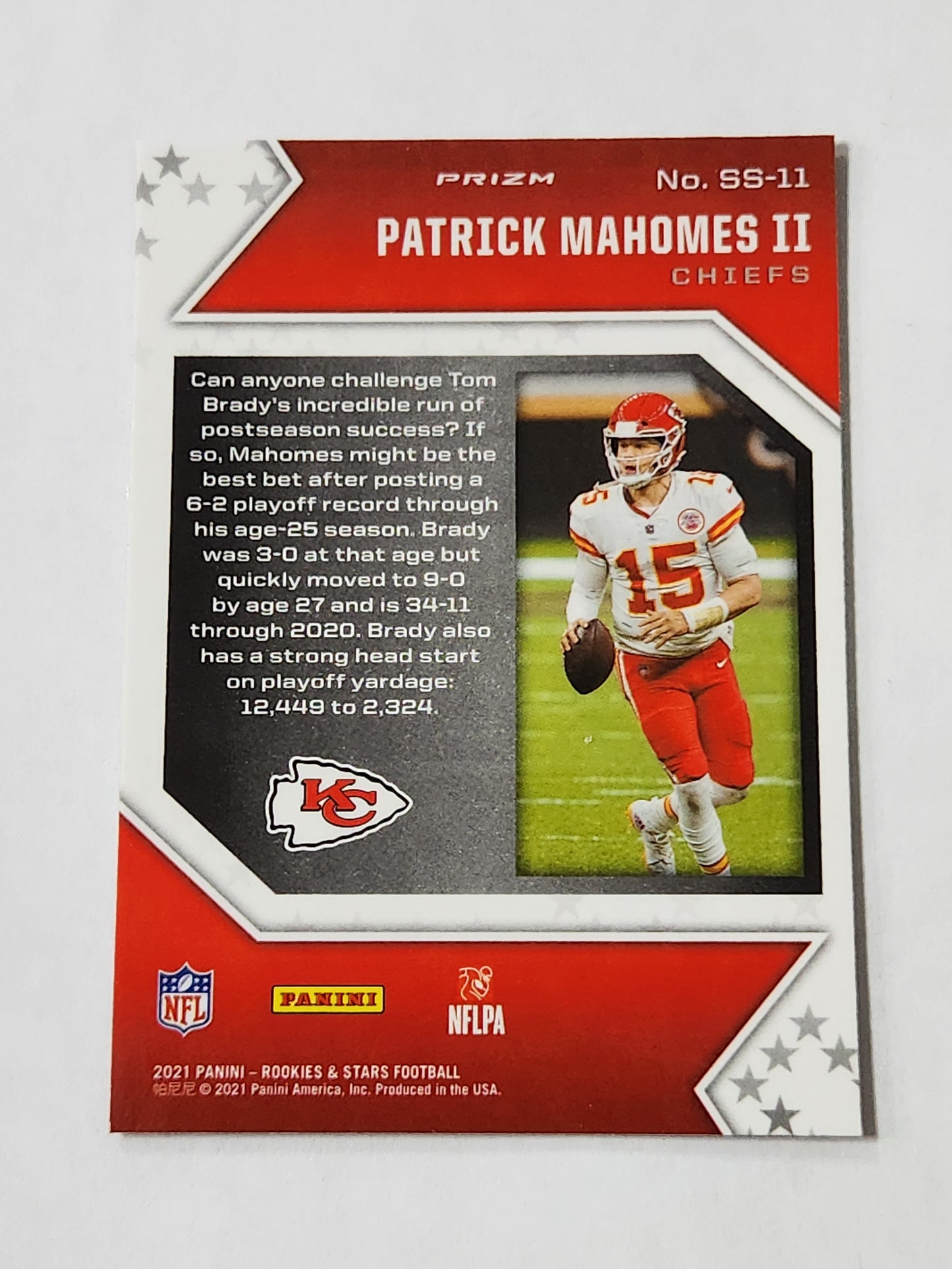 2021 Rookies & Stars Patrick Mahomes Star Studded Red Lazer