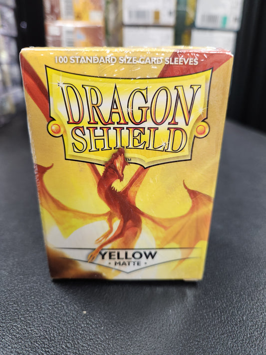 Dragon Shield Standard Size Sleeves Yellow Matte 100CT #11014