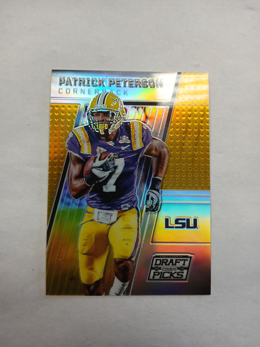 2016 Prizm Draft Picks Patrick Peterson Gold Prizm #/10