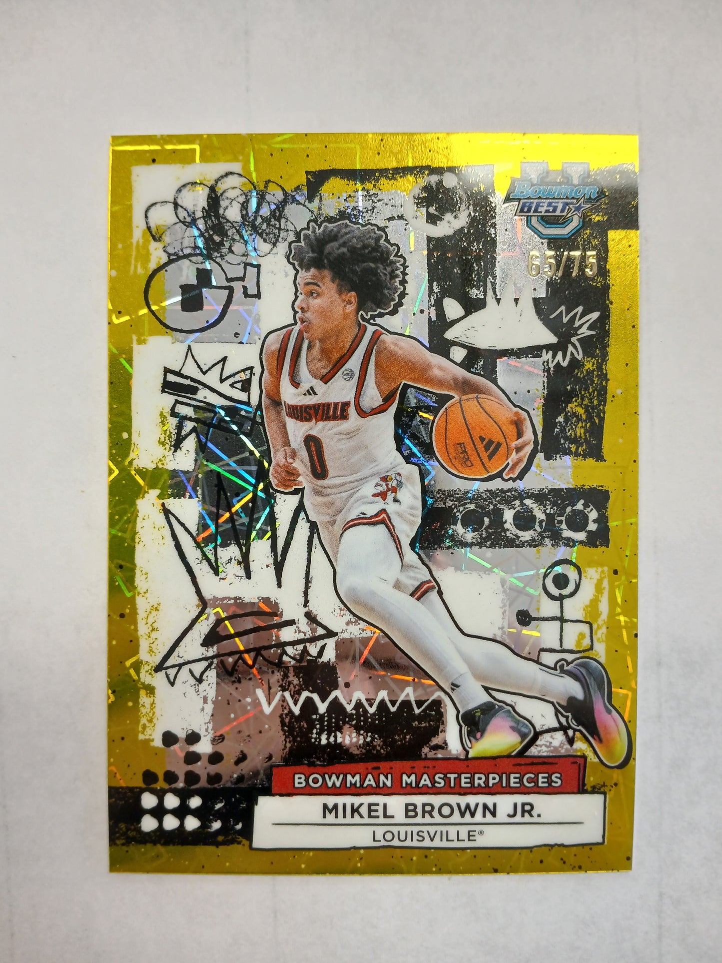 2026 Bowman Best U Mikel Brown Jr Bowman Masterpieces Yellow Lazer #/75