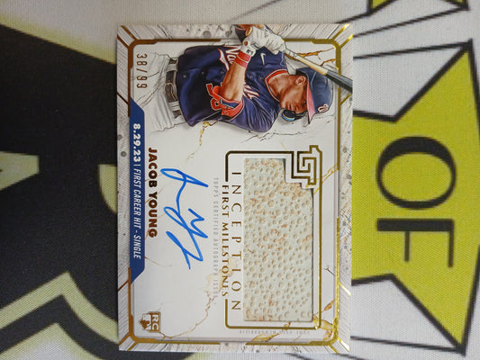 2024 Topps Inception Jacob Young First Milestones Rookie On Card Auto #/99