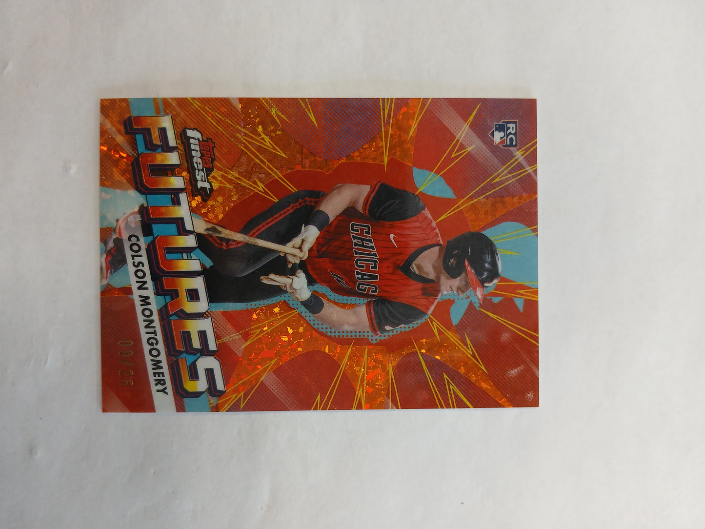 2026 Topps Finest Colson Montgomery Rookie Futures SSP Orange Diamond #/25
