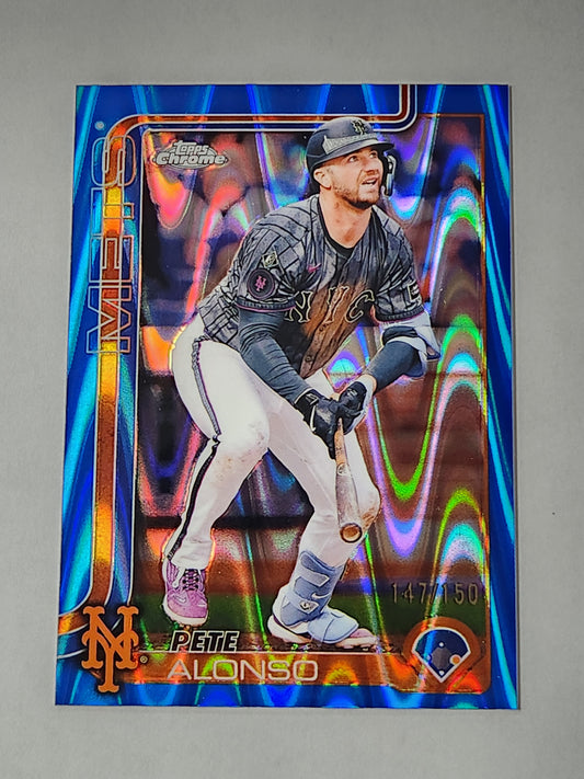 2025 Topps Chrome Pete Alonso Blue Lava Refractor /150