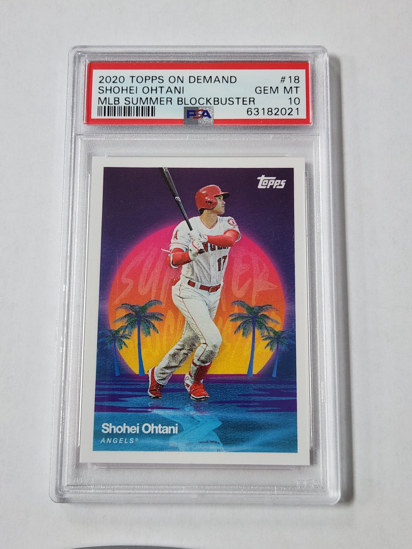 2020 Topps On Demand Shohei Ohtani MLB Summer Blockbuster PSA 10