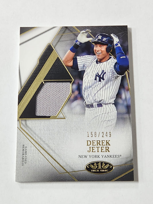 2022 Tier One Derek Jeter Relic Jersey Card /249