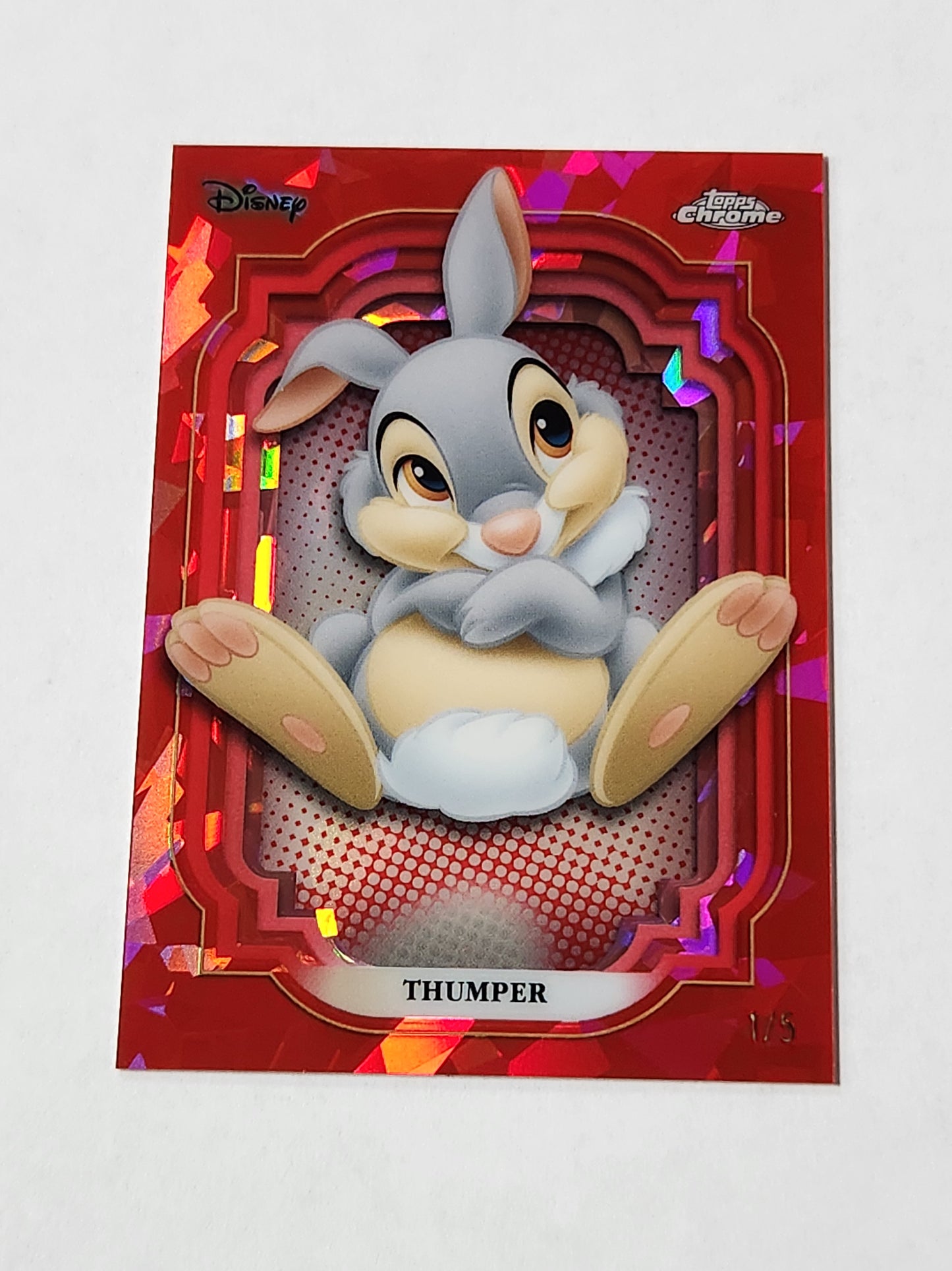 2024 Topps Chrome Disney Sapphire Thumper Red Ice 1/5