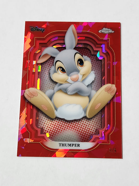 2024 Topps Chrome Disney Sapphire Thumper Red Ice 1/5