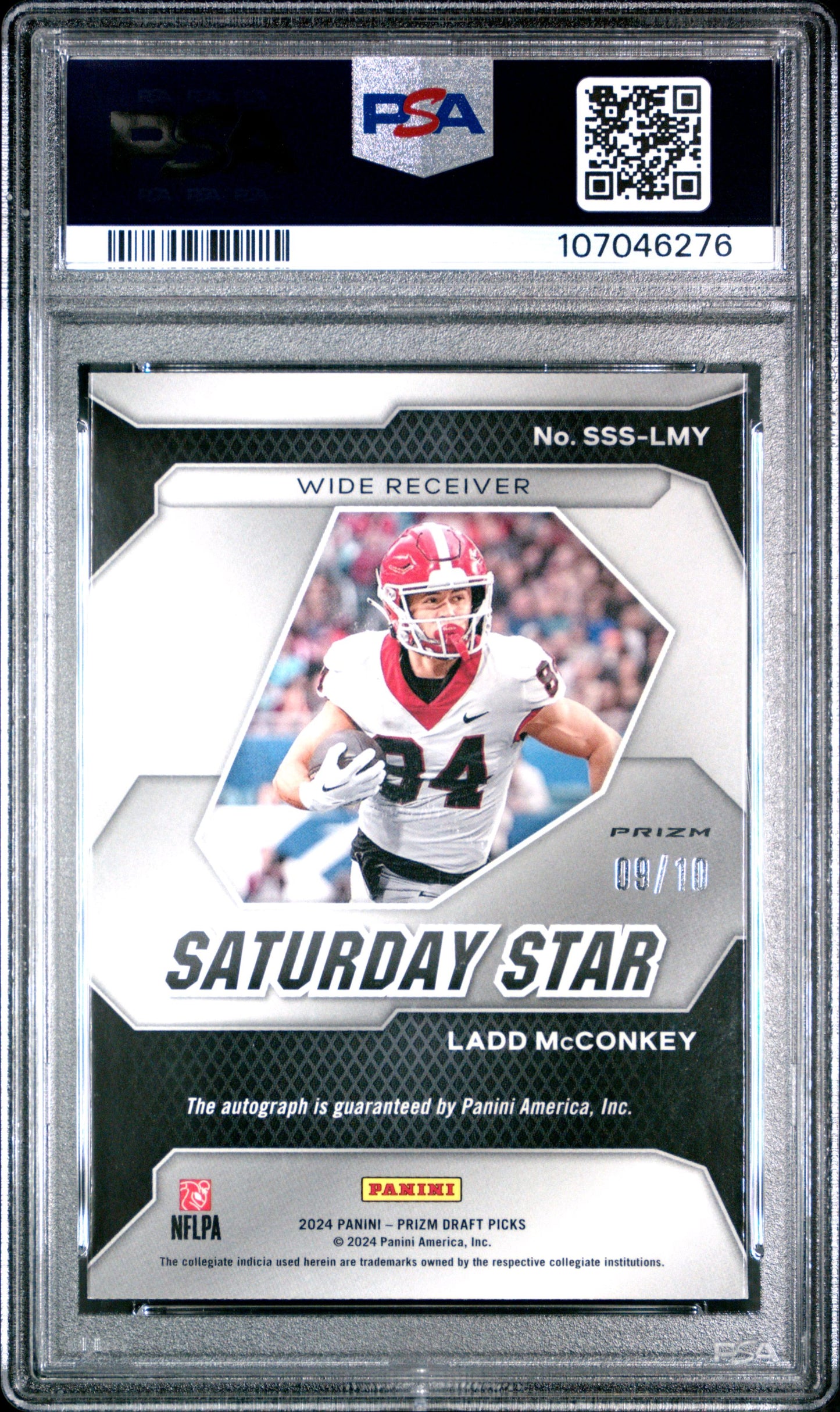 2024 PANINI PRIZM DRAFT PICKS SATURDAY STAR SIGNATURES #SSSLMY LADD MCCONKEY SAT STAR SIG-GOLD PRIZM