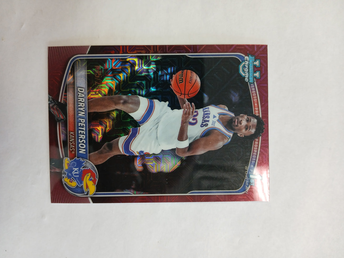2025 Bowman U Chrome Darryn Peterson 1st Bowman Prospects Maroon Mojo Refractor #/275