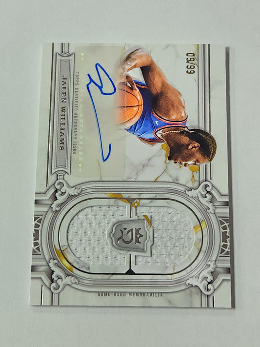 2023-24 Topps Royalty Basketball Jalen Williams Regalia Patch Auto /99 #RRS-JW1
