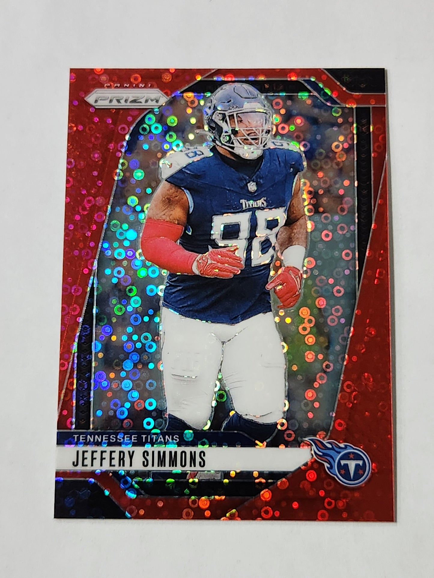 2024 Prizm Jeffery Simmons Red Disco /75