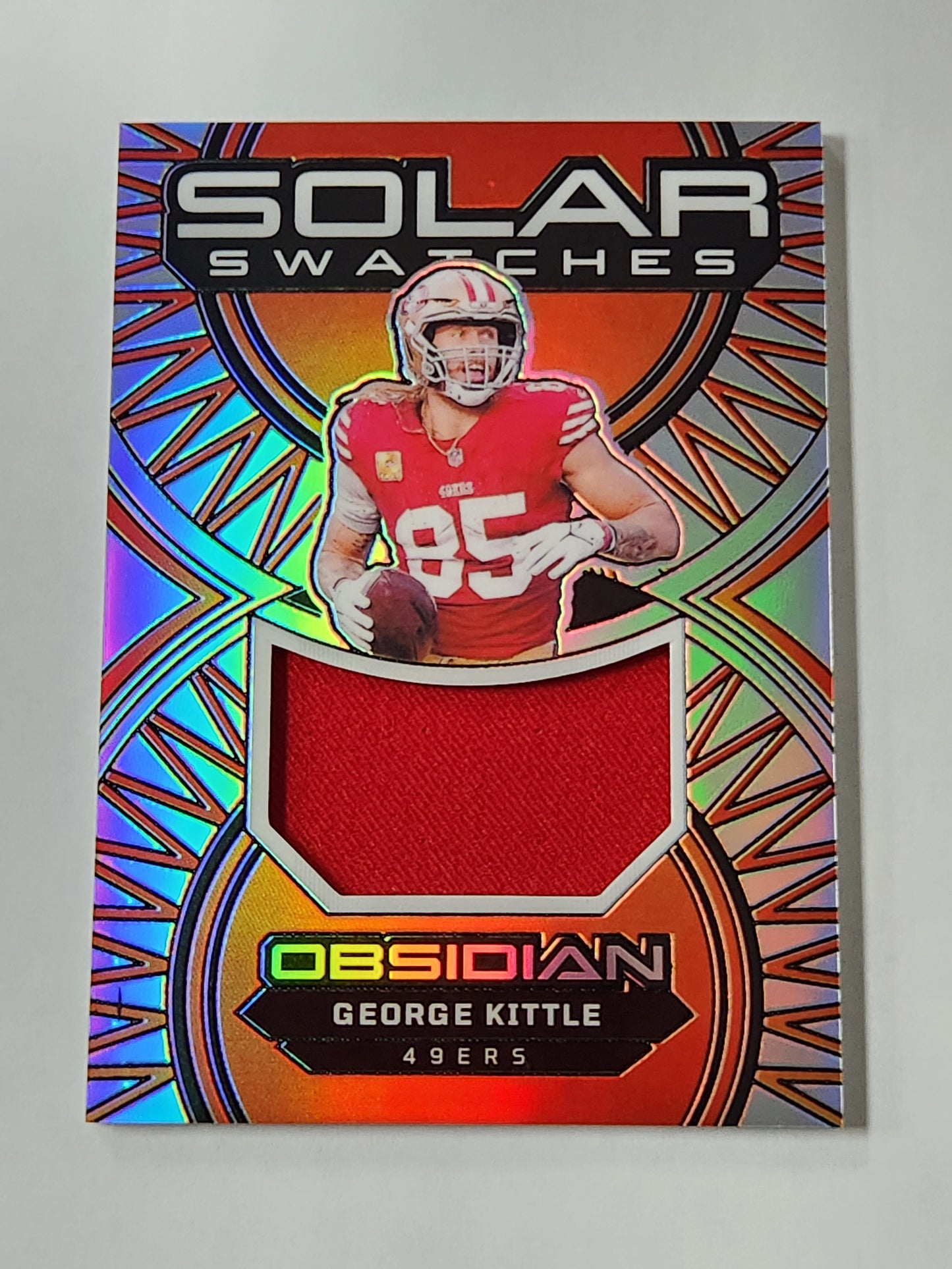 2024 Obsidian George Kittle Solar Swatches Jersey Card /99