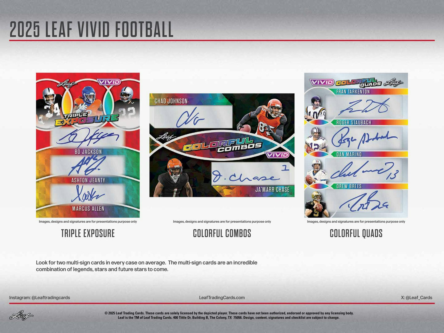 2025 Leaf Vivid Football Hobby Jumbo Box