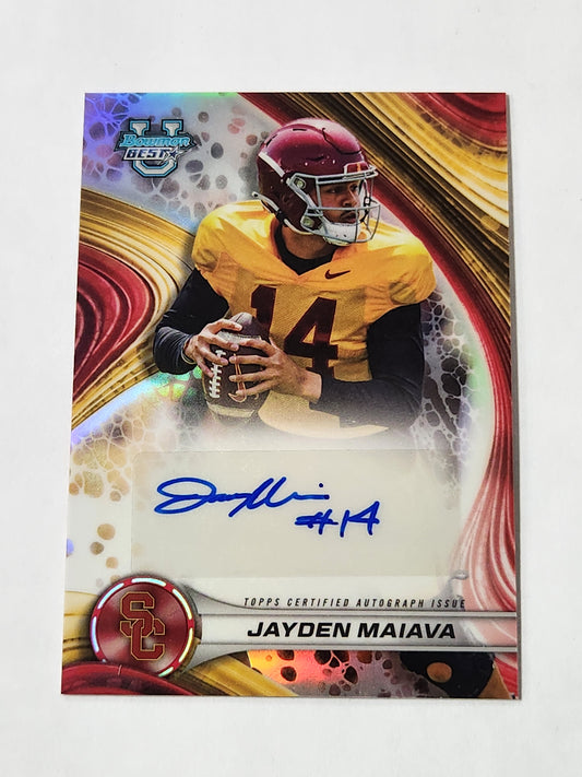 2024 Bowman Best Jayden Maiava Refractor Auto BOA-JMA