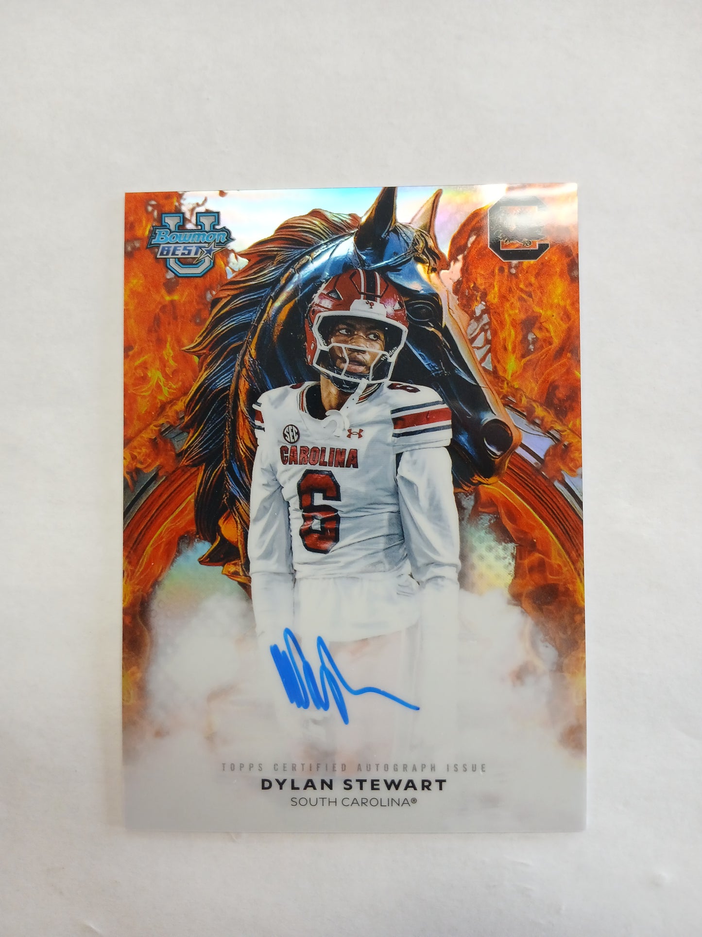 2025 Bowman Best U Dylan Stewart Workhorse On Card Auto Variation Refractor