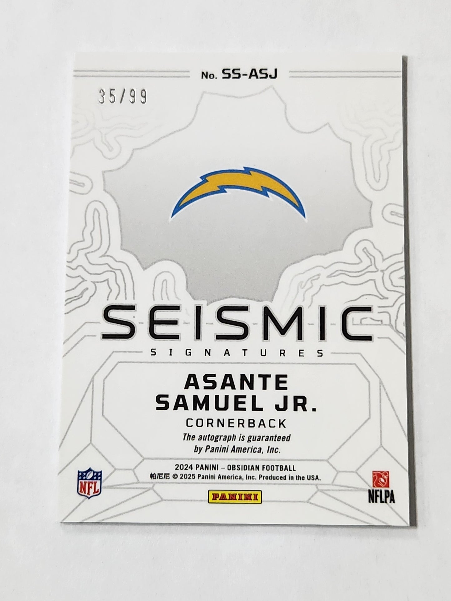 2024 Obsidian Asante Samuel Jr Seismic Signatures Auto /99