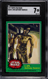1977 Topps Star Wars # 207 C-3PO Anthony Daniels SGC 6