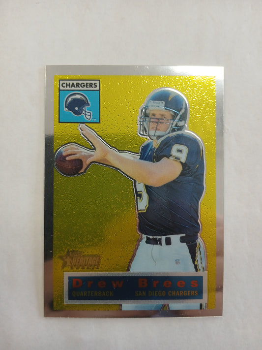 2001 Topps Heritage Drew Brees Rookie Retrofractor #/556
