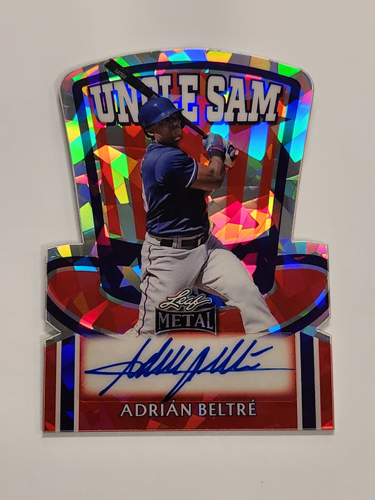 2025 Leaf Metal Adrian Beltre Uncle Same Die Cut Auto 1/1 One of One