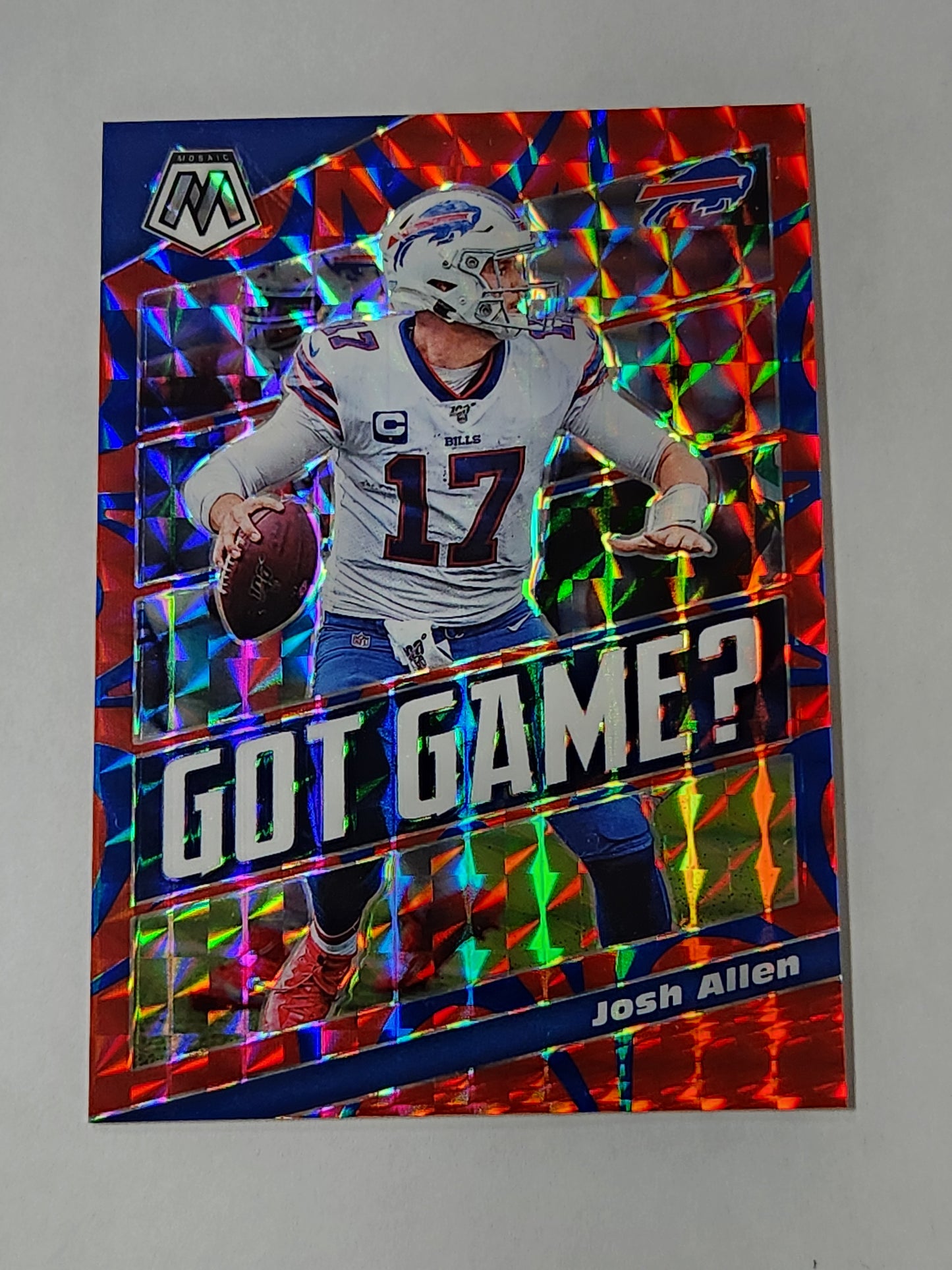 2020 Mosaic Josh Allen Got Game Red Reactive /99