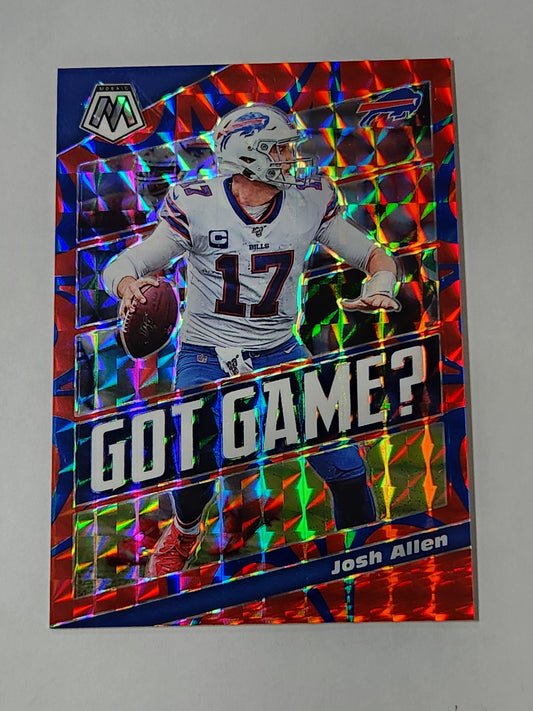 2020 Mosaic Josh Allen Got Game Red Reactive /99
