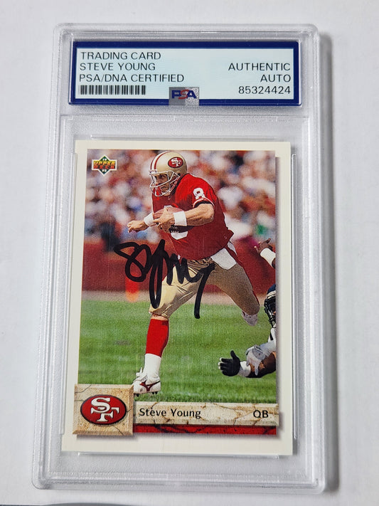 1992 Upper Deck Steve Young Autograph PSA Authentic auto