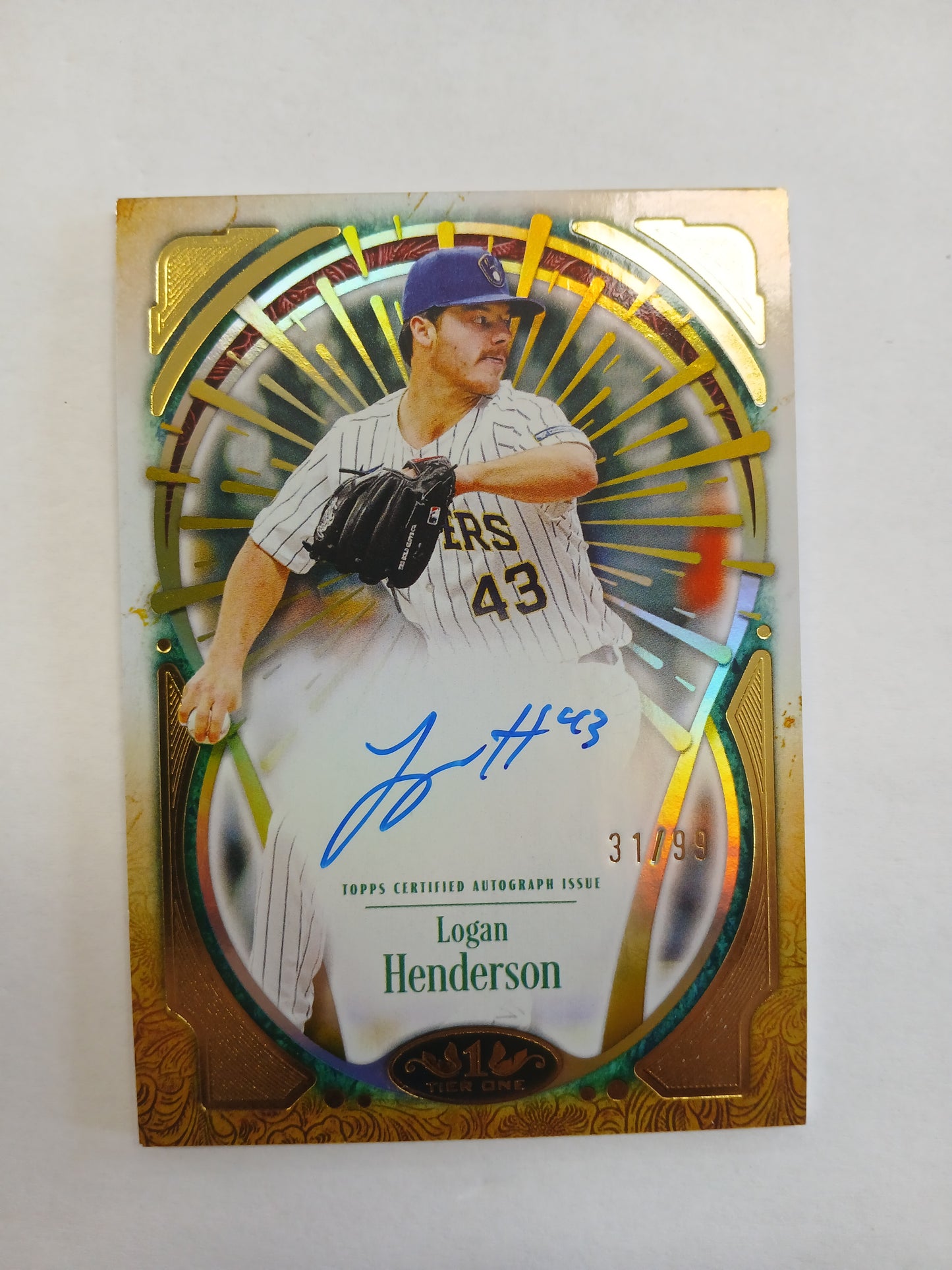 2026 Topps Tier One Logan Henderson Xplosions On Card Auto #/99