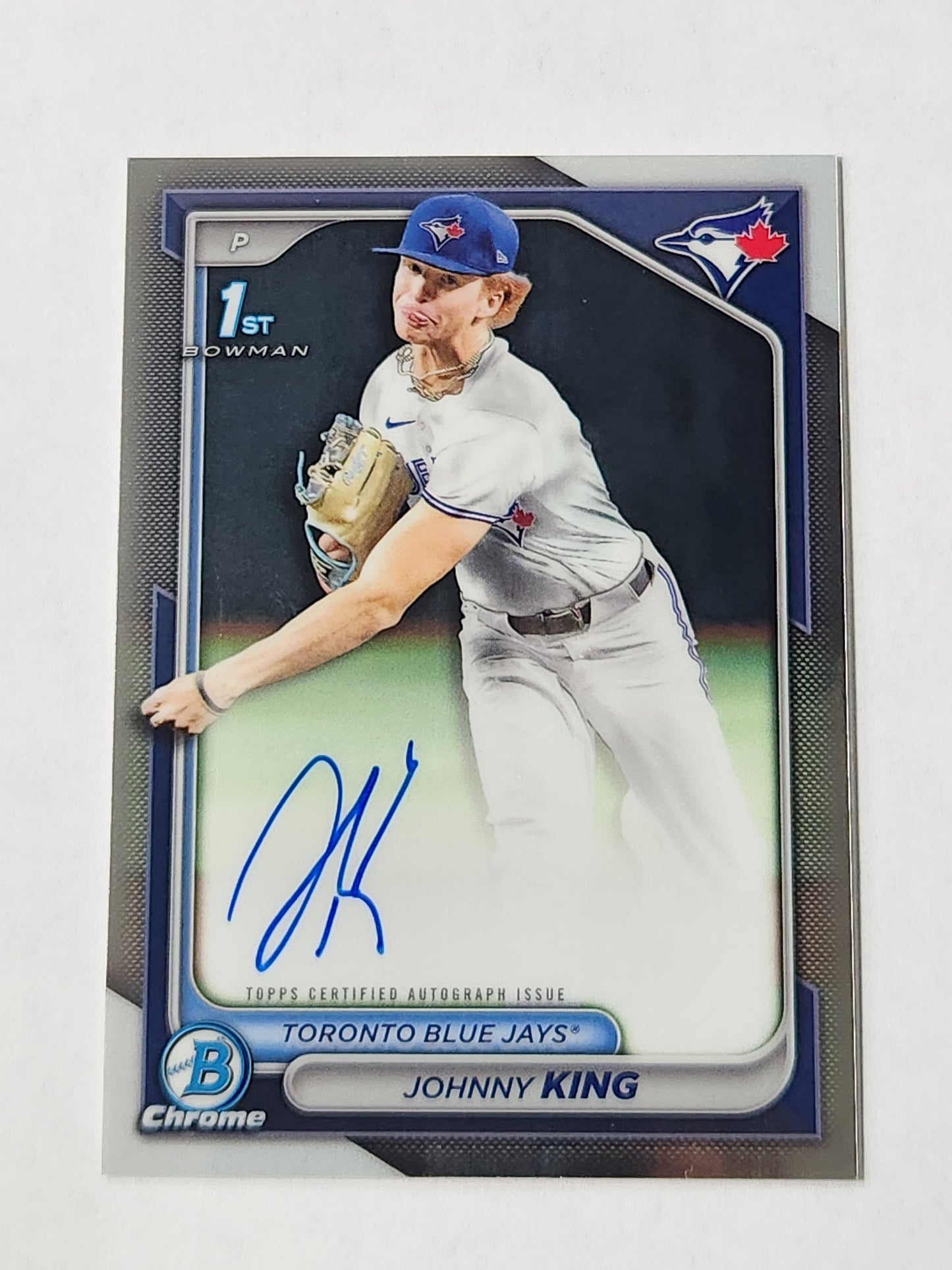 2024 Bowman Chrome Johnny King 1st On Card Auto