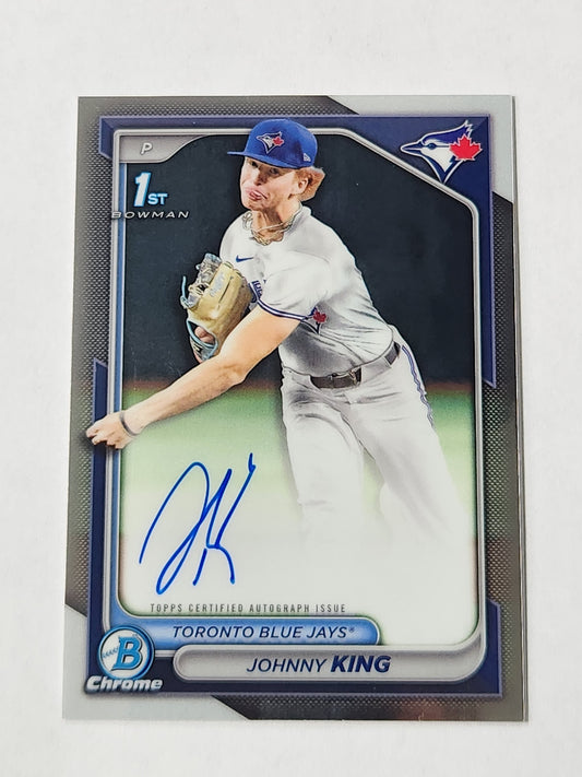 2024 Bowman Chrome Johnny King 1st On Card Auto